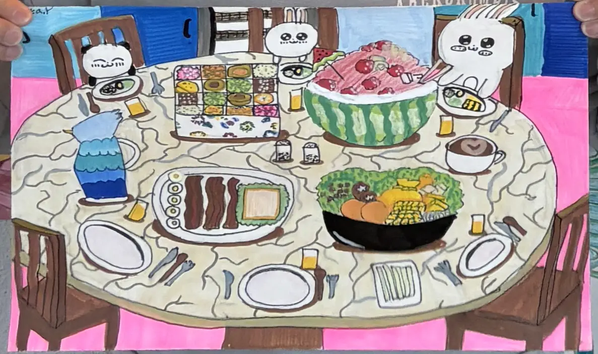 Student work from Magic Dinner Table project 1